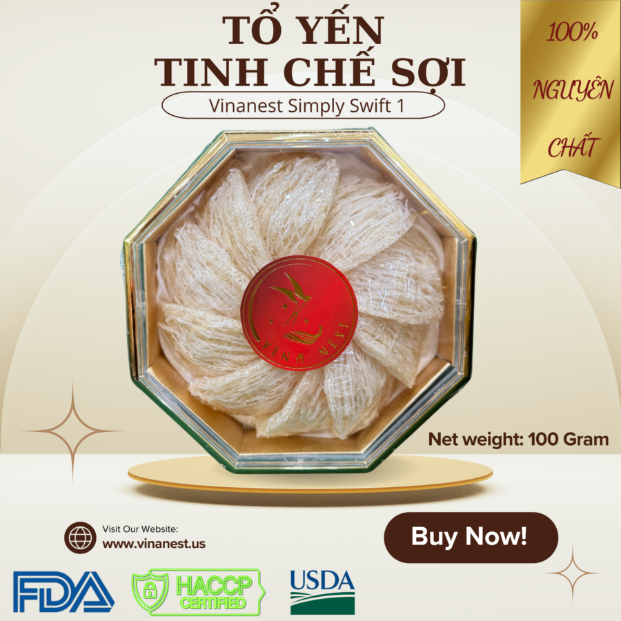 Tổ Yến Tinh Chế Sợi (Vinanest Simply Swift 1)