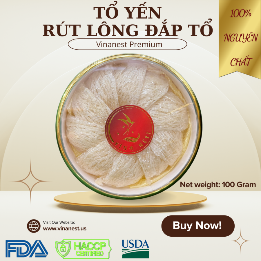Tổ Yến Rút Lông Đắp Tổ (Vinanest Premium)